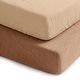 preview thumbnail 1 of 24, Muslin Cotton Fitted Crib Sheet, 2 Pack by Comfy Cubs Cedar and Cream