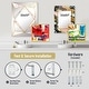 preview thumbnail 5 of 3, Designart 'Black & White 10' Glam Mirror - Vanity Printed Mirror