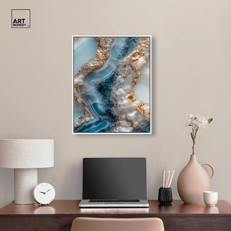 Lapis River Canvas by Art Remedy