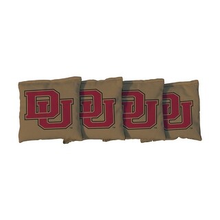 Denver Pioneers Gold Cornhole Bags