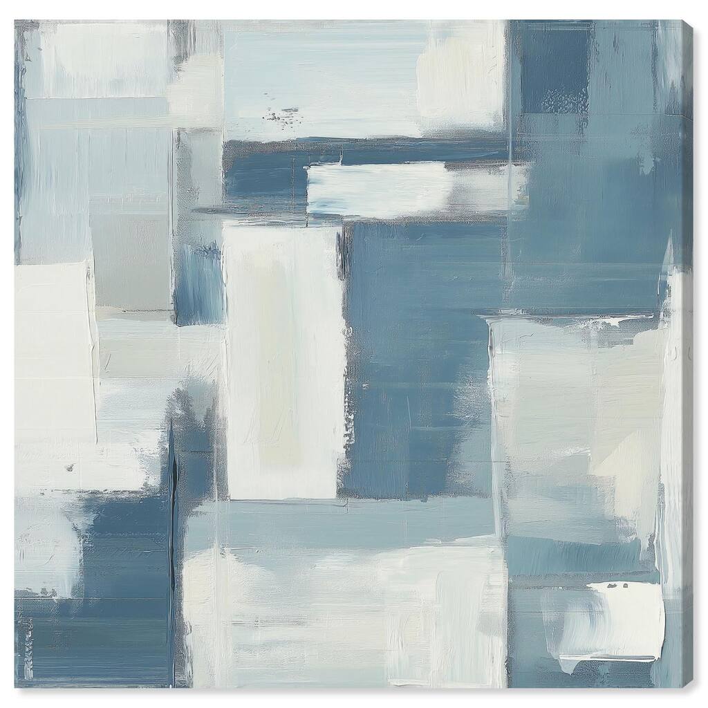 Deconstructed Blue III Canvas by Art Remedy, Gallery Wrapped
