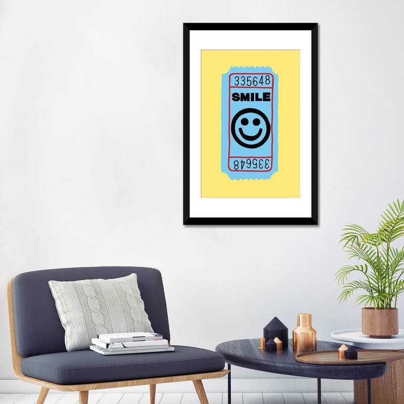 iCanvas "Smile Ticket" by Jaymie Metz
