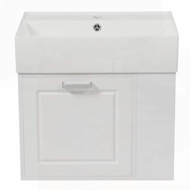 21.8 inch Wall Mounted Floating Cabinet Bathroom Vanity with Sink
