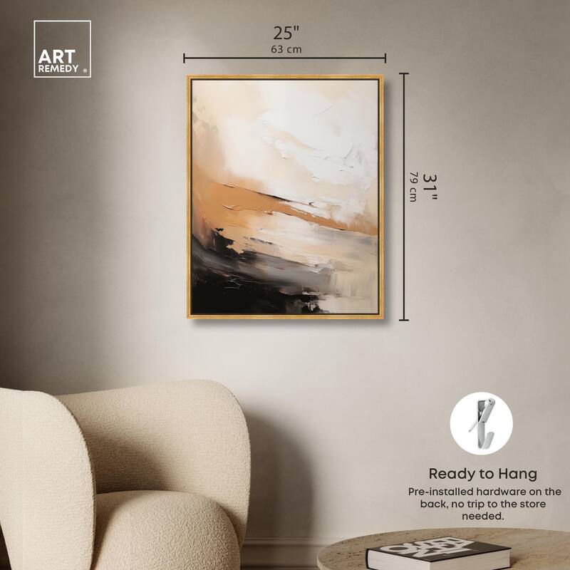 Baked Clay III Canvas by Art Remedy
