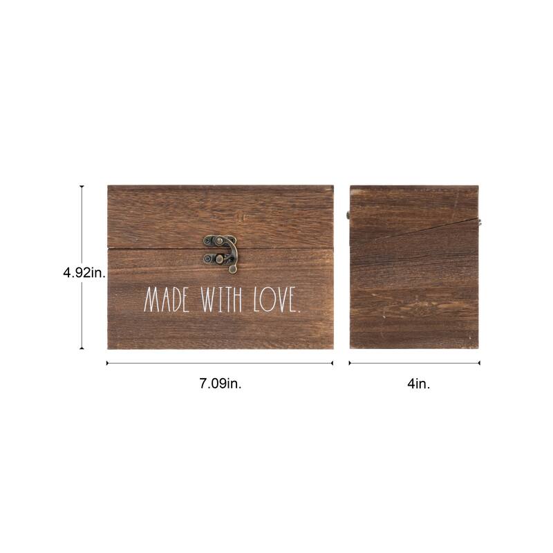 Rae Dunn Antique Recipe Box - Dividers not Included