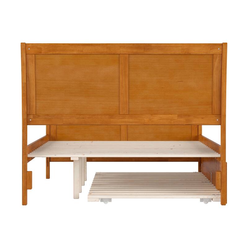 Portland Solid Wood Platform Bed with Matching Footboard and Trundle
