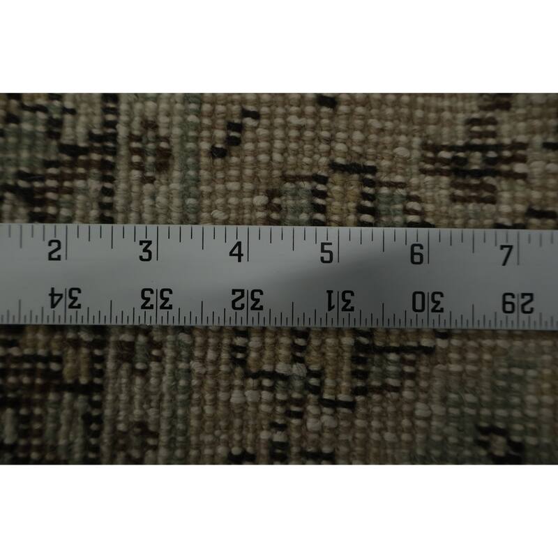 Hand Knotted Oriental 100% Wool Carpet Transitional Floral Beige & Ivories Anatolian Area Rug - 9' 11'' X 6' 4''