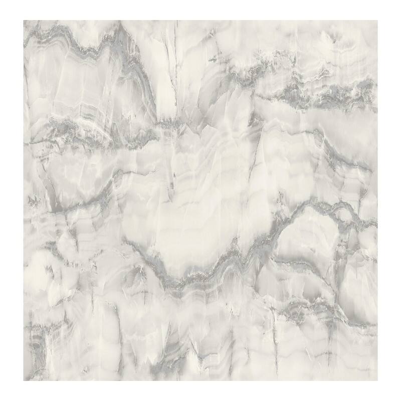 Fine Decor Aura Silver Marble Wallpaper - 20.5 x 396 x 0.025