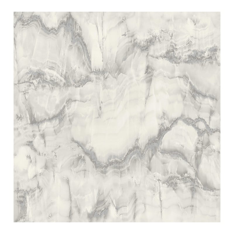 Fine Decor Aura Silver Marble Wallpaper - 20.5 x 396 x 0.025