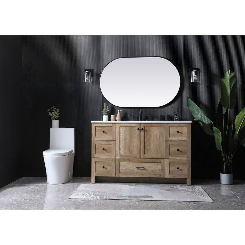 Elegant Lighting VF2854 Soma 54" Free Standing Single Basin Vanity Set