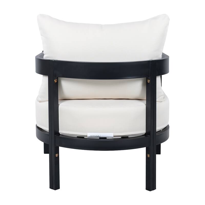 Christopher Knight Home - Modern 5-Piece Outdoor Aluminum Patio Conversation Set with Oval Glass Coffee Table & Cushions