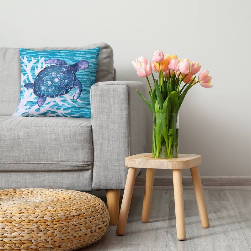 Turtle Friend Decorative Throw Pillow