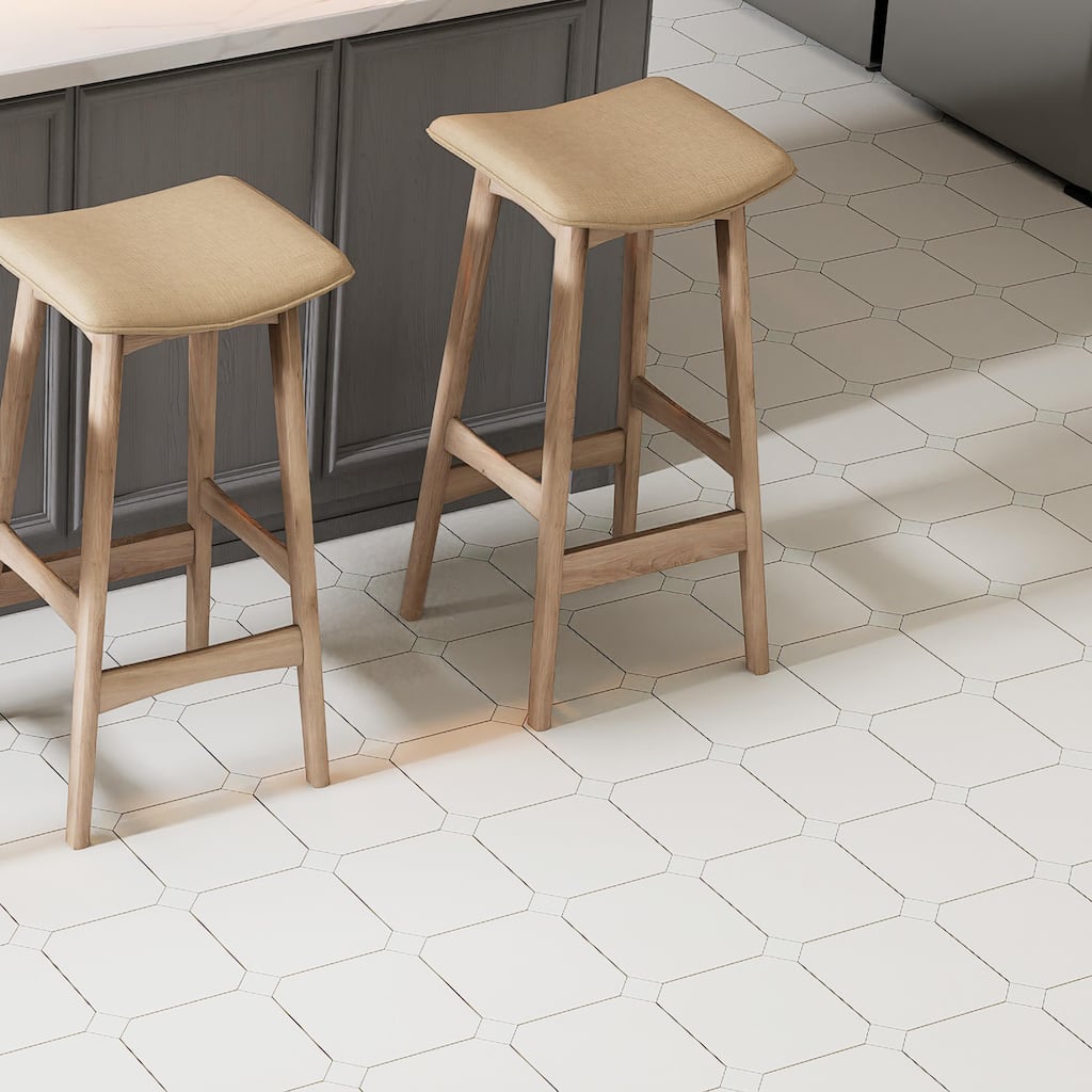 Merola Tile Vaudeville Octagon Nacar 7-7/8" x 7-7/8" Porcelain Floor and Wall Tile