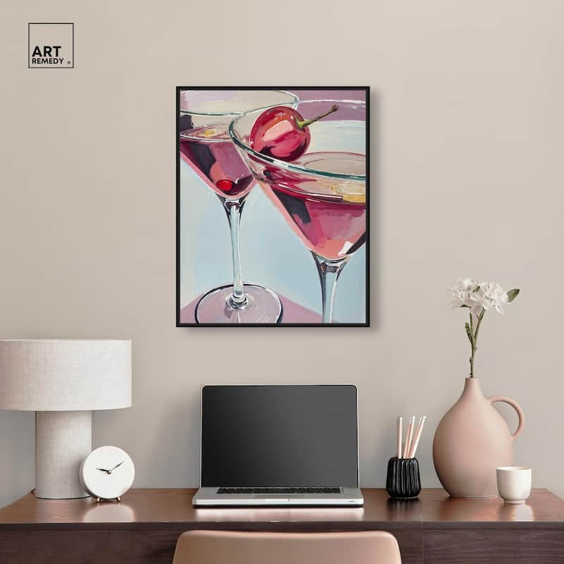 Cherry Cosmo Canvas by Art Remedy