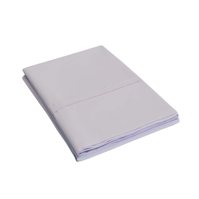 Superior 300TC Flynn Solid Cotton Percale Pillowcase - (Set of 2) - Standard - Lilac