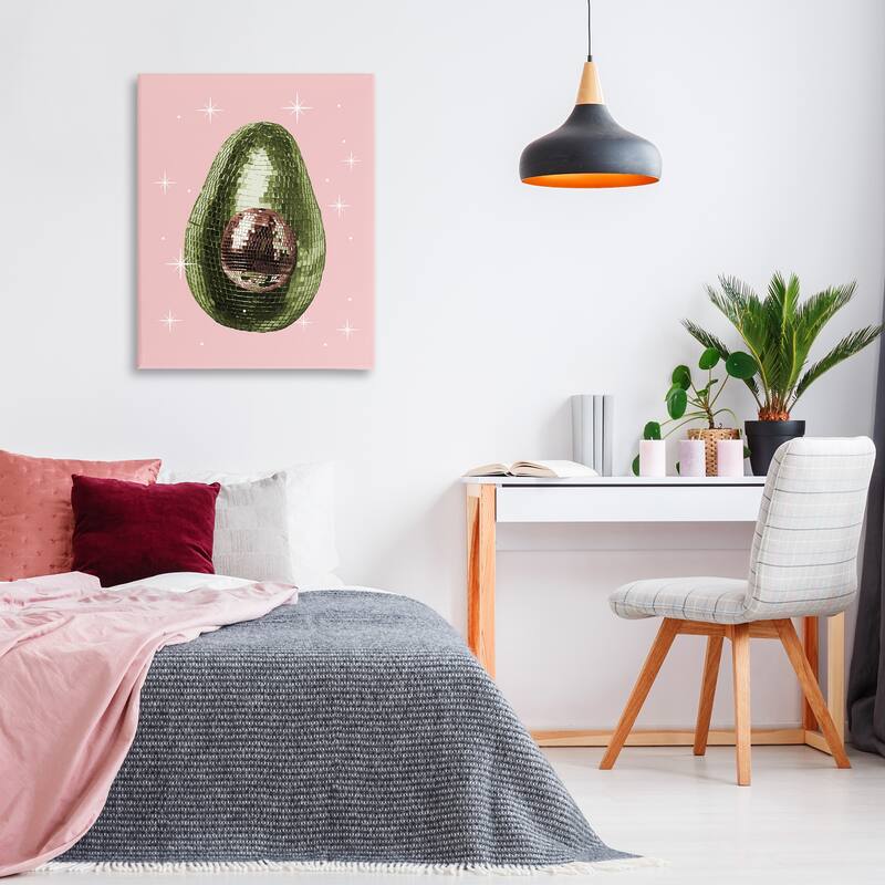 Stupell Luminous Disco Avocado Canvas Wall Art Design By Lil' Rue