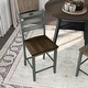 preview thumbnail 13 of 15, Jonah Farmhouse Wood Ladder Back Counter Height Chairs by Furniture of America (Set of 2)