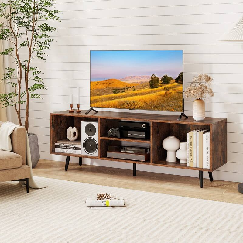 Costway 47.5" Console Cabinet for 55-Inch TVs with Storage Shelves - See Details
