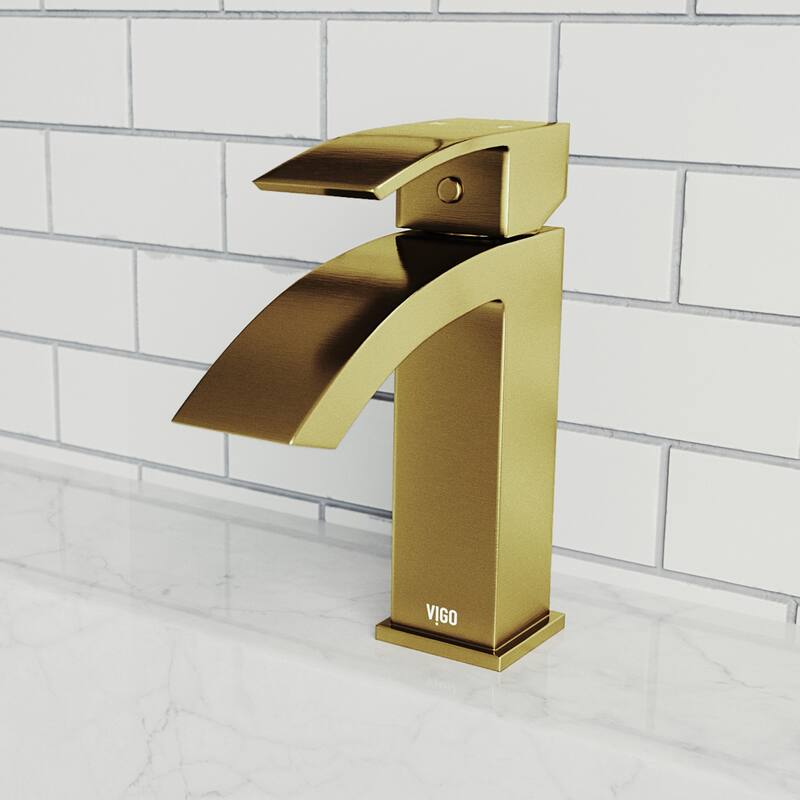 VIGO Satro 7" H Single Handle Single Hole Bathroom Faucet