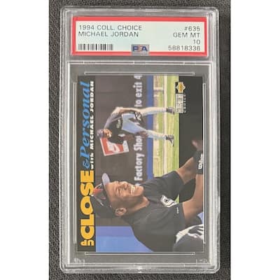 Michael Jordan 1994 Upper Deck Collectors Choice Basketball Card #635 PSA 10 - 8' x 11'