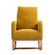 preview thumbnail 6 of 13, Modern Accent Rocking Chair , Upholstered Tall Back Accent Armchair Nursery Glider Rocker