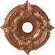 3 1/2" Inside Diameter - Attica Thermoformed PVC Ceiling Medallion - 16" Outside Diameter - Bright Coat Copper