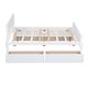 preview thumbnail 7 of 7, Full Size Wood Platform Bed with 4 Drawers, Elegant Design