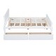 preview thumbnail 33 of 50, Full Wood Platform Bed with Drawers - Elegant Design, No Box Spring Needed