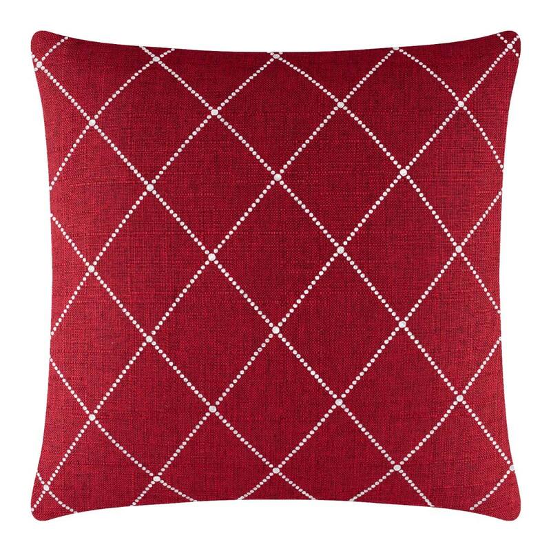 Sparkles Home Atlas Rhinestone Pillow - 16x16 - Burgundy