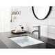 preview thumbnail 10 of 11, New York Single-Handle 1-Hole Deck Mount Bathroom Faucet Brushed Nickel