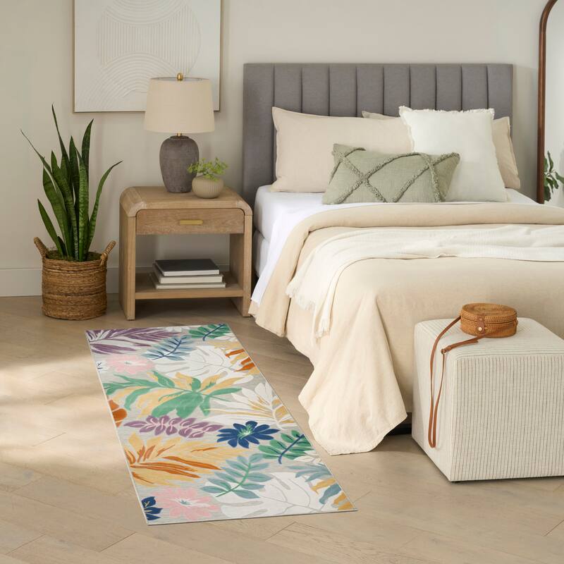 Nourison Suncoast Indoor/Outdoor Tropical Floral Area Rug