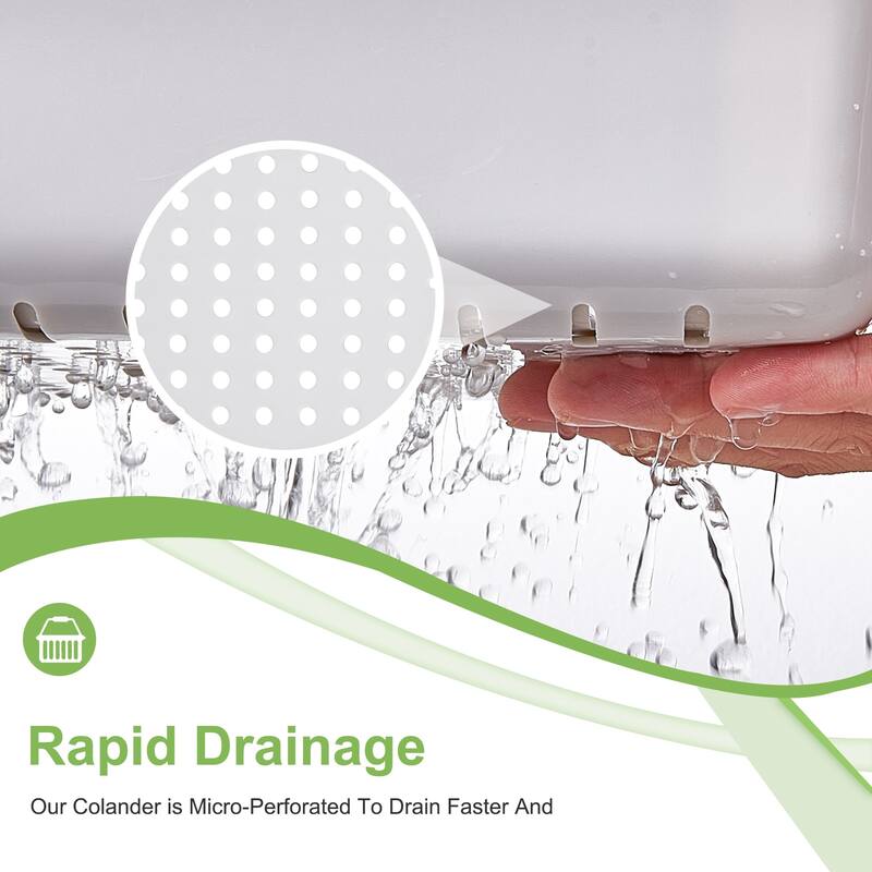 Extendable Colander Strainer Over the Sink, Retractable Kitchen Sink Basket, Plastic Food Strainers