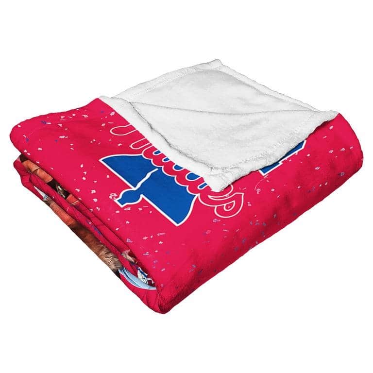 MLB Player Philadelphia Phillies Bryce Harper Silk Touch Throw Blanket