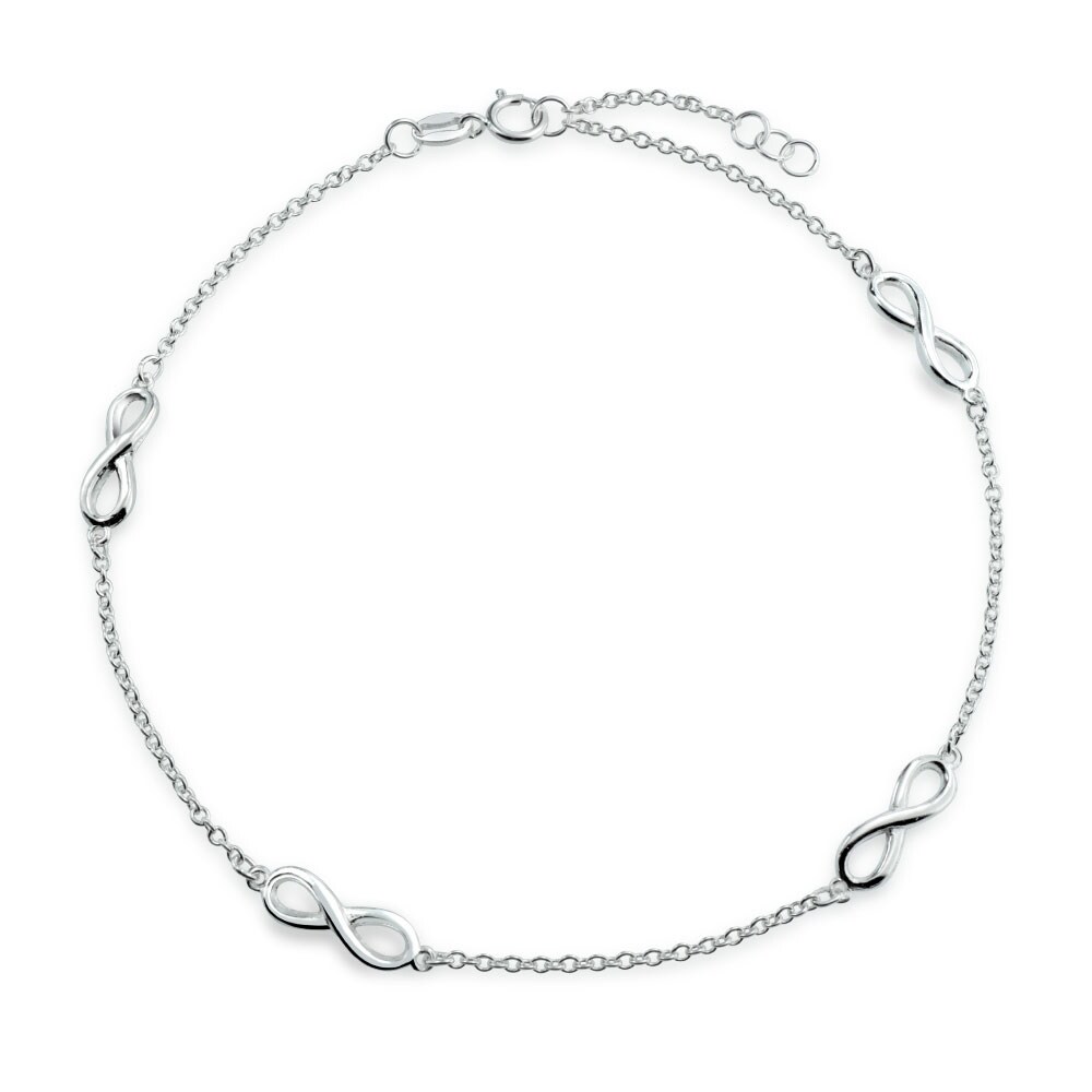 Multi Infinity Love Knot Anklet Ankle Bracelet For Women Link Multi Infinity Love Knot Anklet