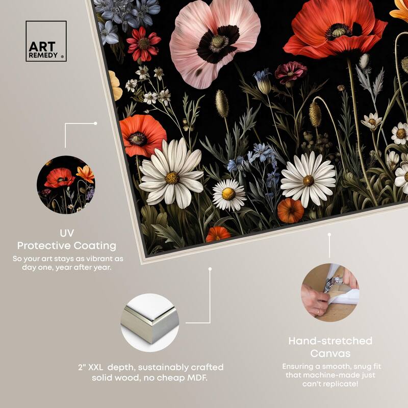 Wildflower Panorama Canvas by Art Remedy