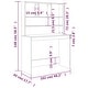 preview thumbnail 12 of 21, vidaXL Desk Engineered wood 40.2 x 17.7 x 58.3 in Desk