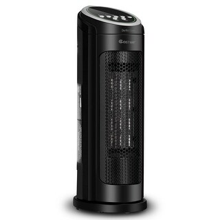 1500 W LED Portable Oscillating PTC Ceramic Space Heater - 6 x 7 x 17  inches (L x W x H) - - 28430582
