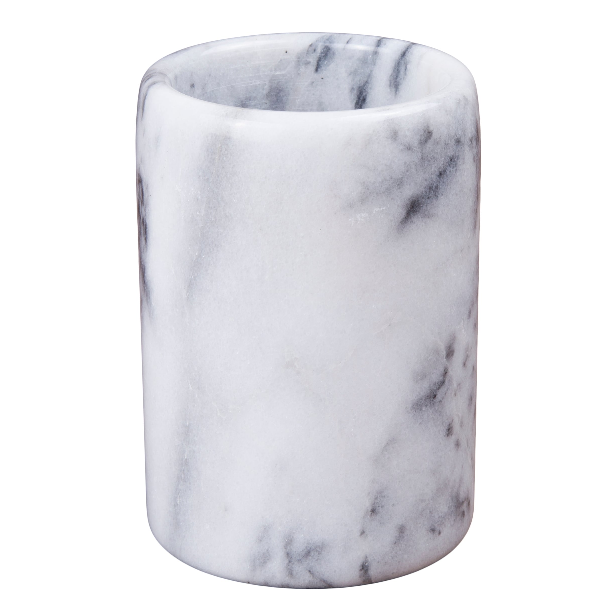 Creative Home Natural White Marble Pen Holder, Pencil Cup & Makeup Brush Organizer