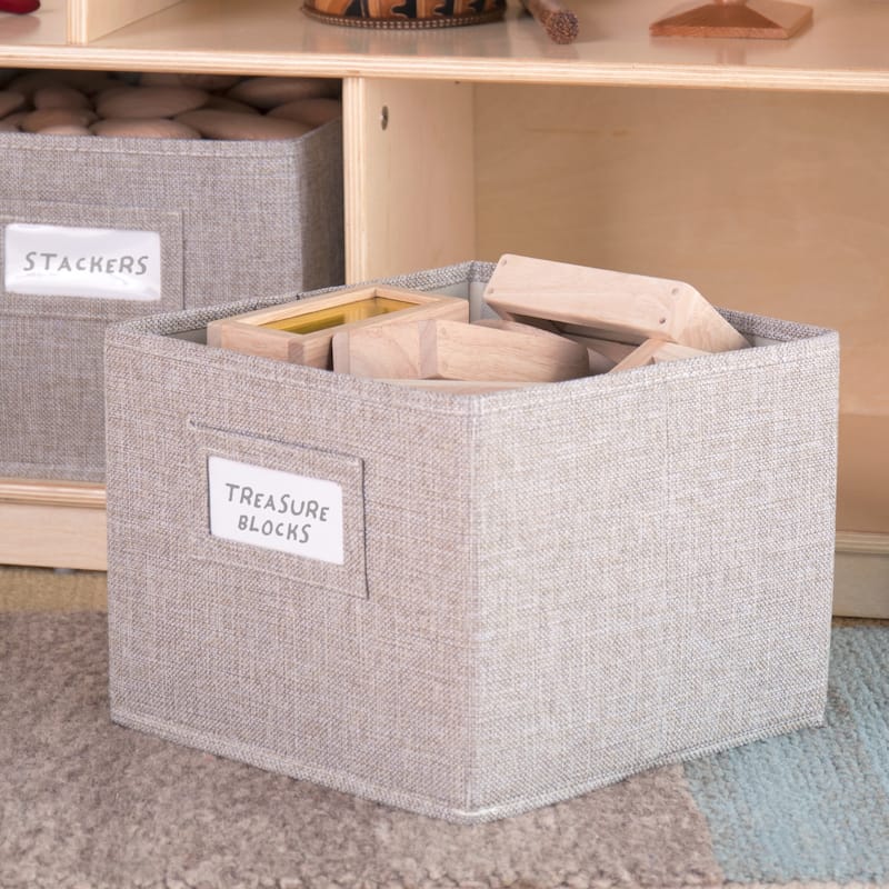 Guidecraft EdQ Essentials Two Shelf 5 Compartment Storage 24''