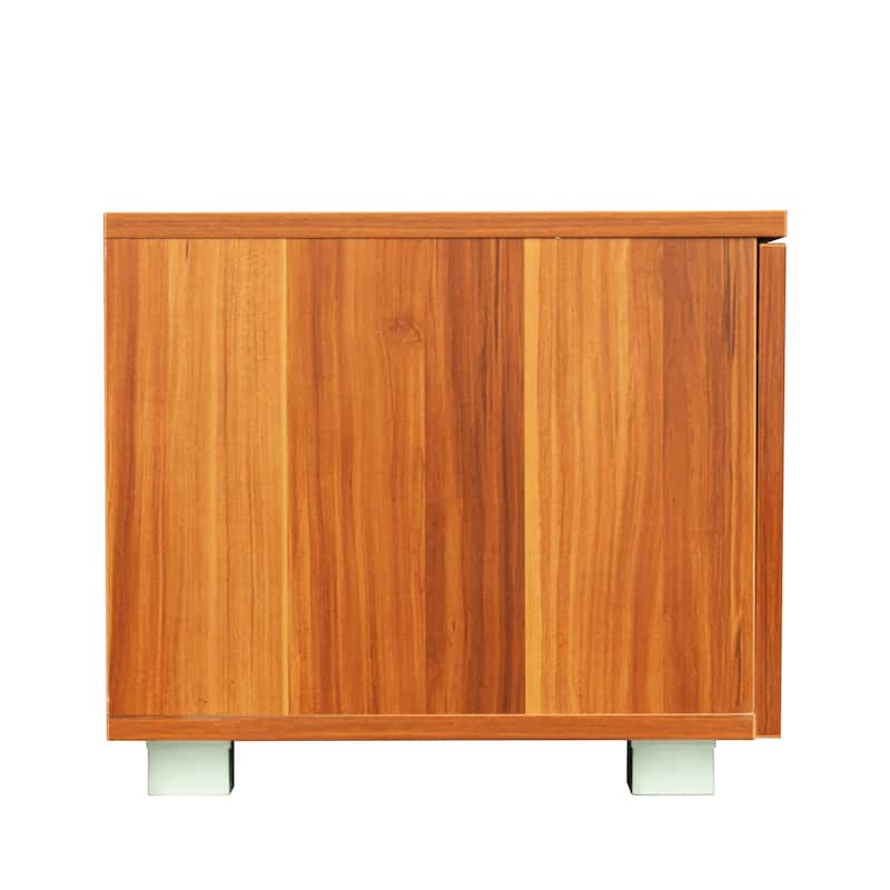 63" Modern TV Stand with Open Shelves & Cabinets for TVs Up to 70"