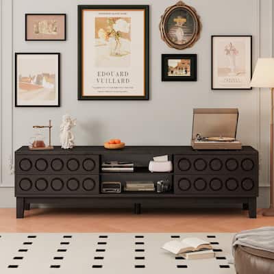 Entertainment Center with Storage and 4 Drawers