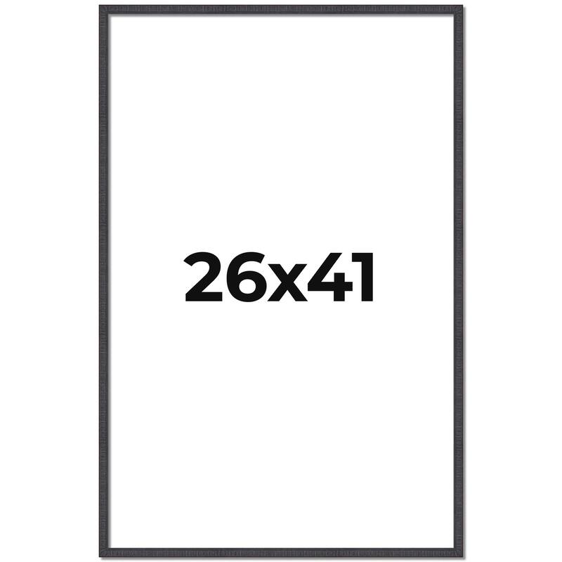 26x41 Frame Brown Picture Frame - Complete Modern Photo Frame Includes