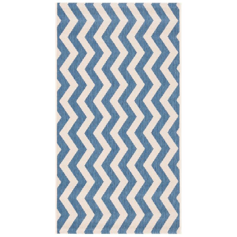 SAFAVIEH Courtyard Merlene Chevron Indoor/ Outdoor Waterproof Patio Backyard Rug