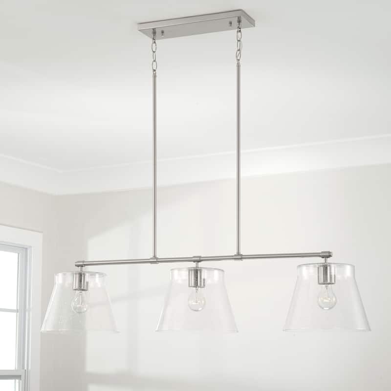 Baker 3-light Island Fixture/ Linear Chandelier