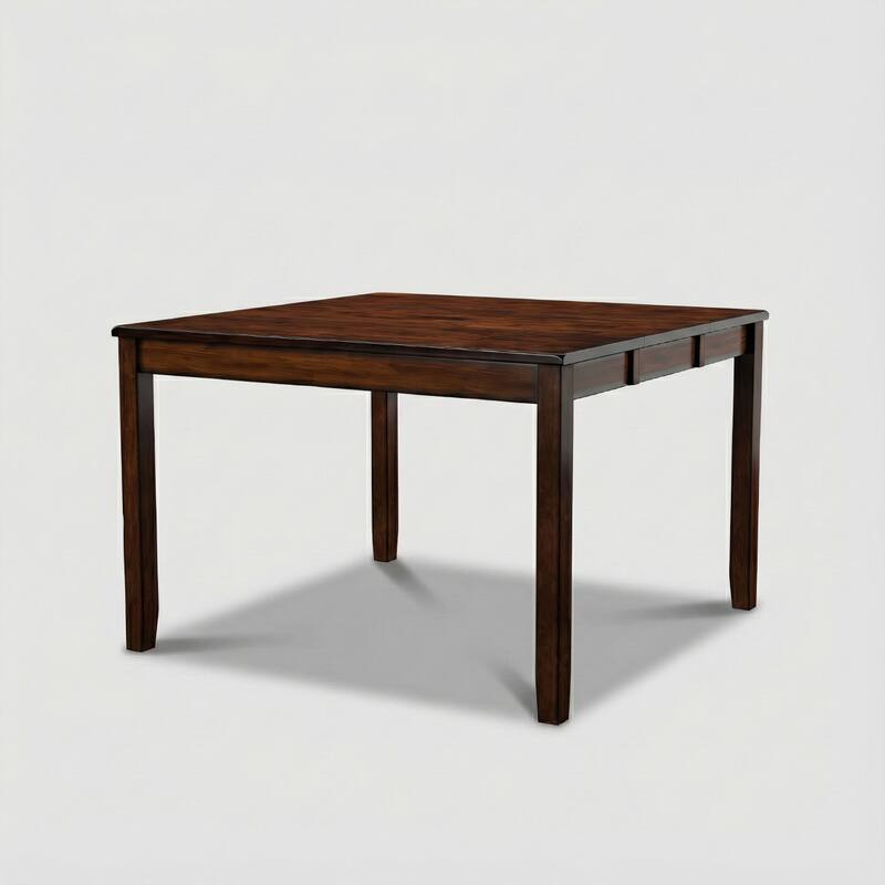 Furniture of America Paur Cherry 54-inch Square Expandable Counter Height Table