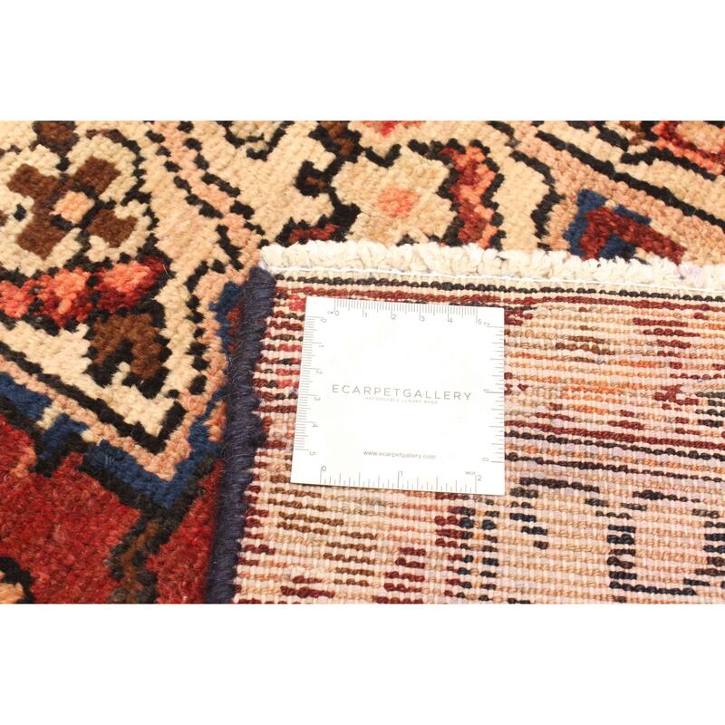 ECARPETGALLERY Hand-knotted Anatolian Vintage Dark Red Wool Rug - 3'7 x 5'8