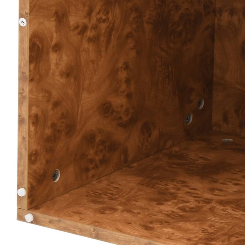 Moasis Modern Square Coffee Table with App-Controlled LED Lights