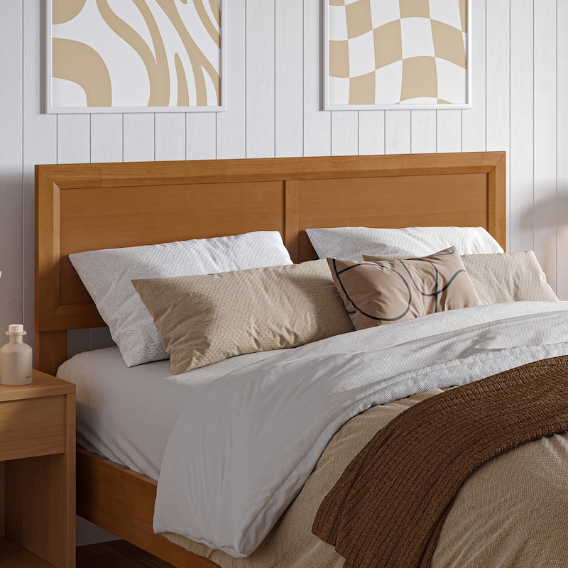 Sophia Solid Wood Headboard - Light Toffee - Full