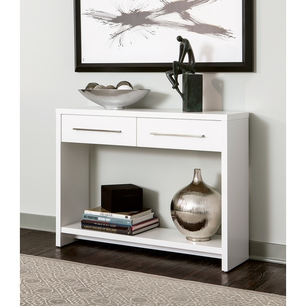 Overstock white console table sale