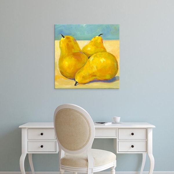 Easy Art Prints Tim OToole's 'Tres Pears' Premium Canvas Art